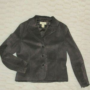Parisian Signature Leather Jacket Brown lined L